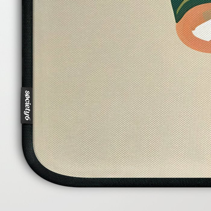 This Too Shall Pasta | Funny Quote Positivity Food Typography, Italian Illustration Noodles Growth Mindset Pastel Painting Laptop Sleeve Gallery Image 3