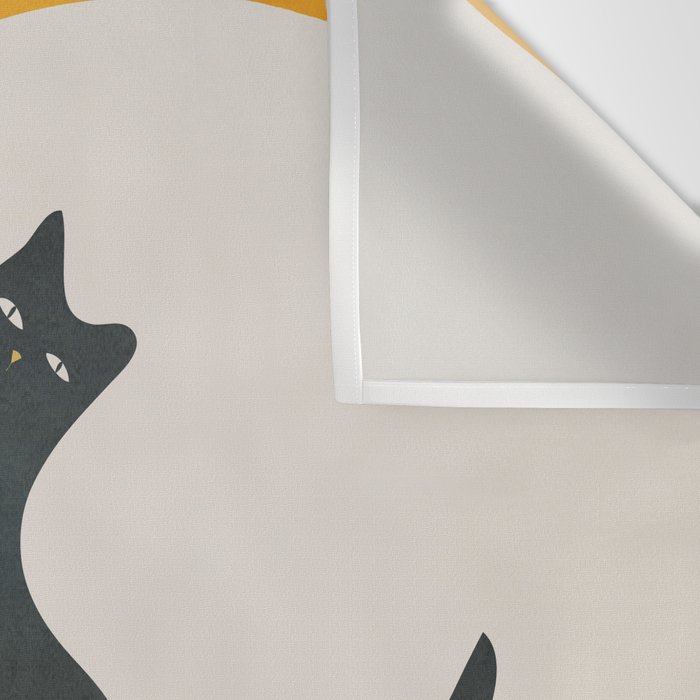 Moon and Cat Wall Tapestry Gallery Image 3