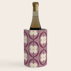 Violet Retro Flowers Vintage Daisy Floral Geometric Wine Chiller Gallery Image 2