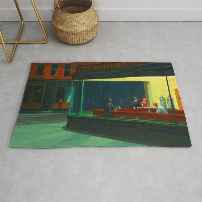  Edward Hopper - Night Hawks Rug Gallery Image 1