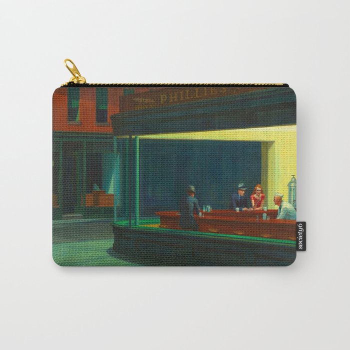  Edward Hopper - Night Hawks Carry All Pouch Gallery Image 1