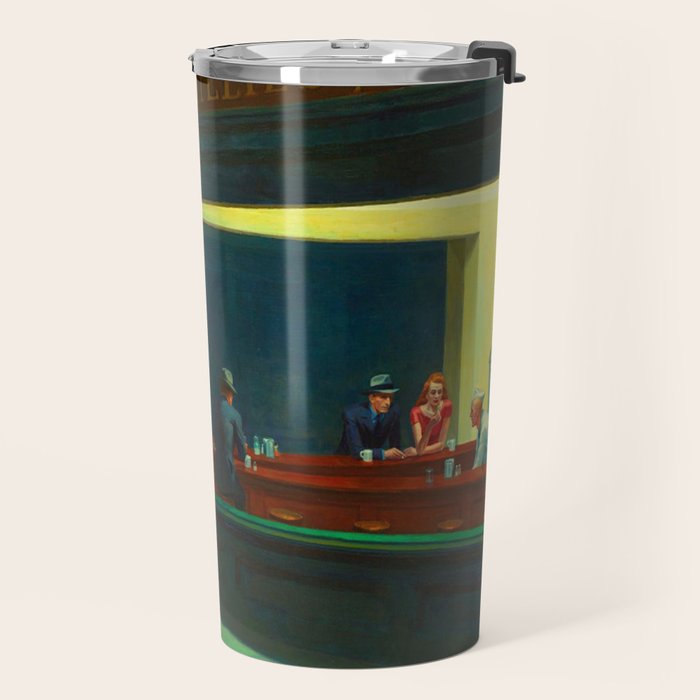  Edward Hopper - Night Hawks Travel Mug Gallery Image 2