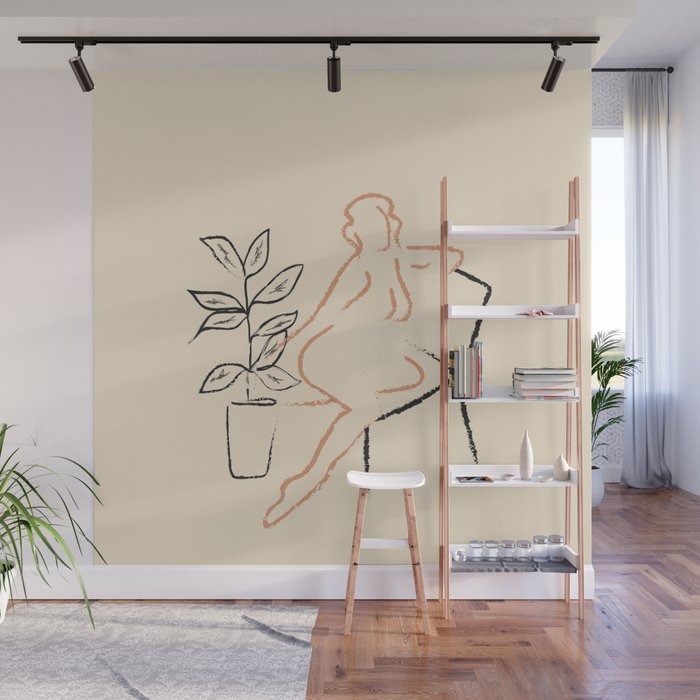 Nude Line Wall Mural Gallery Image 1