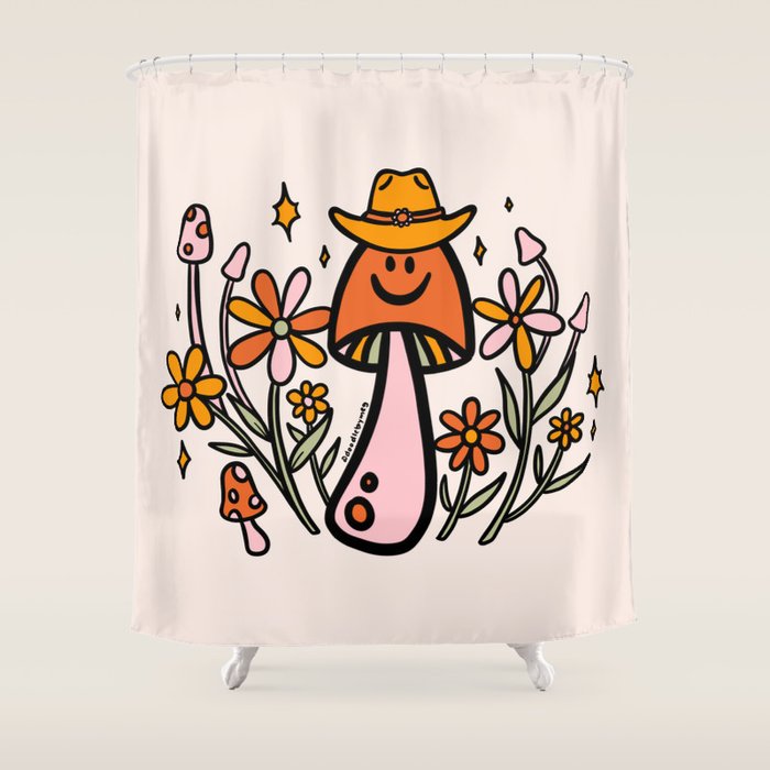 Mushroom Cowboy Shower Curtain Gallery Image 1