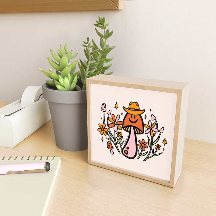 Mushroom Cowboy Mini Art Print Gallery Image 2