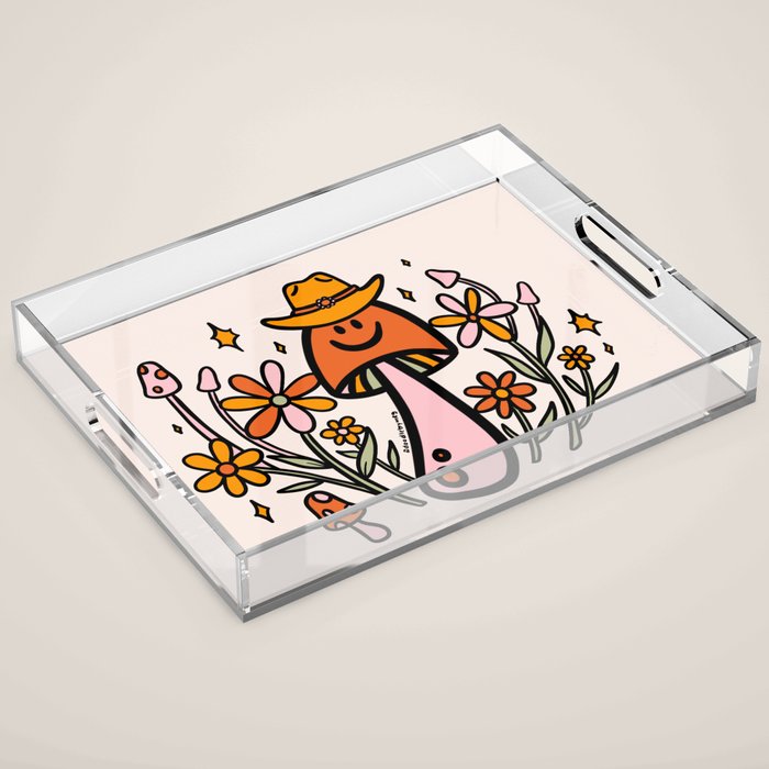 Mushroom Cowboy Acrylic Tray Gallery Image 1