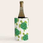 Sea Turtle - Green Palette Wine Chiller Gallery Image 1