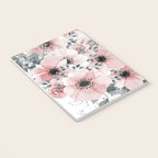 Flower Watercolor, Blush Pink and Gray, Floral Prints Notebook Gallery Image 3