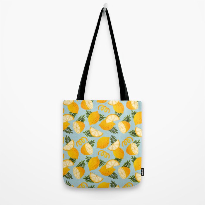 Lemon Pattern - Amalfi Coast Cocktails Tote Bag Gallery Image 2
