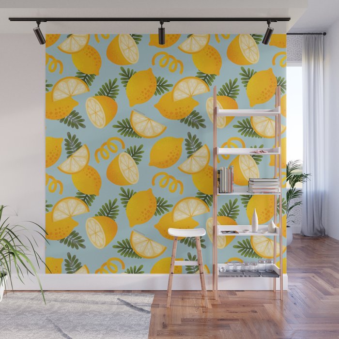 Lemon Pattern - Amalfi Coast Cocktails Wall Mural Gallery Image 1