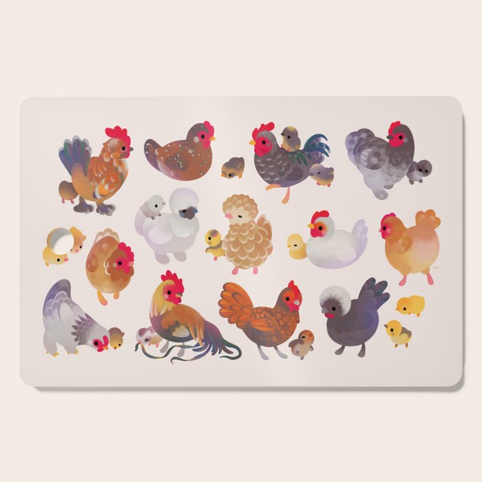 Chicken and Chick Cutting Board Gallery Image 1