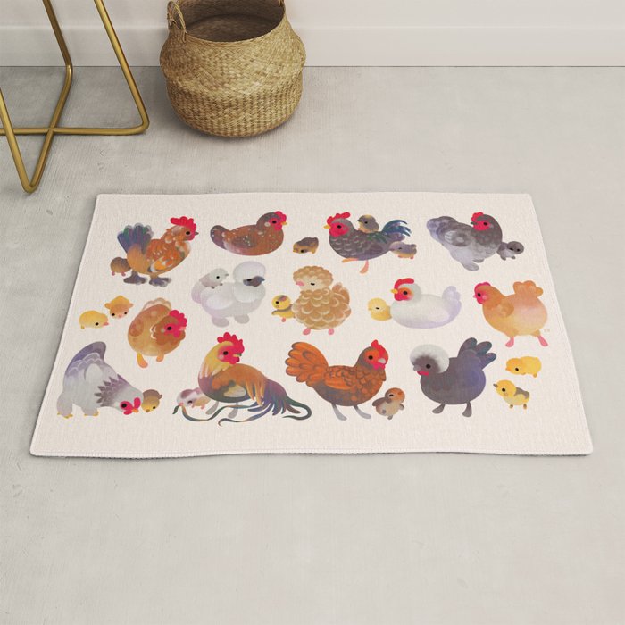 Chicken and Chick Rug Gallery Image 1