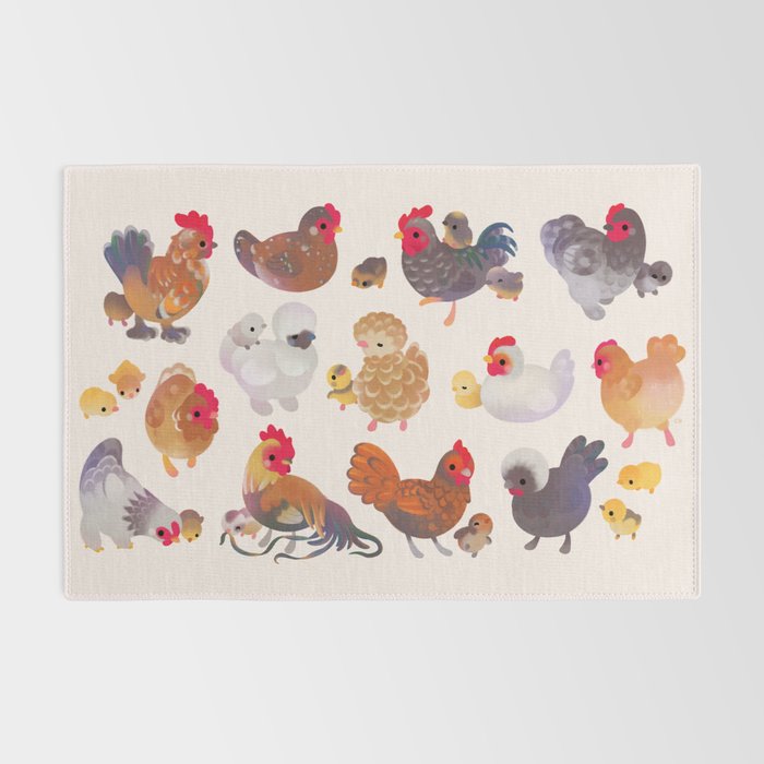 Chicken and Chick Rug Gallery Image 2