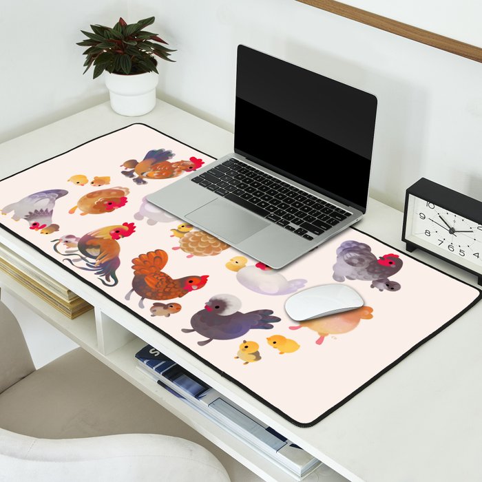 Chicken and Chick Desk Mat Gallery Image 2