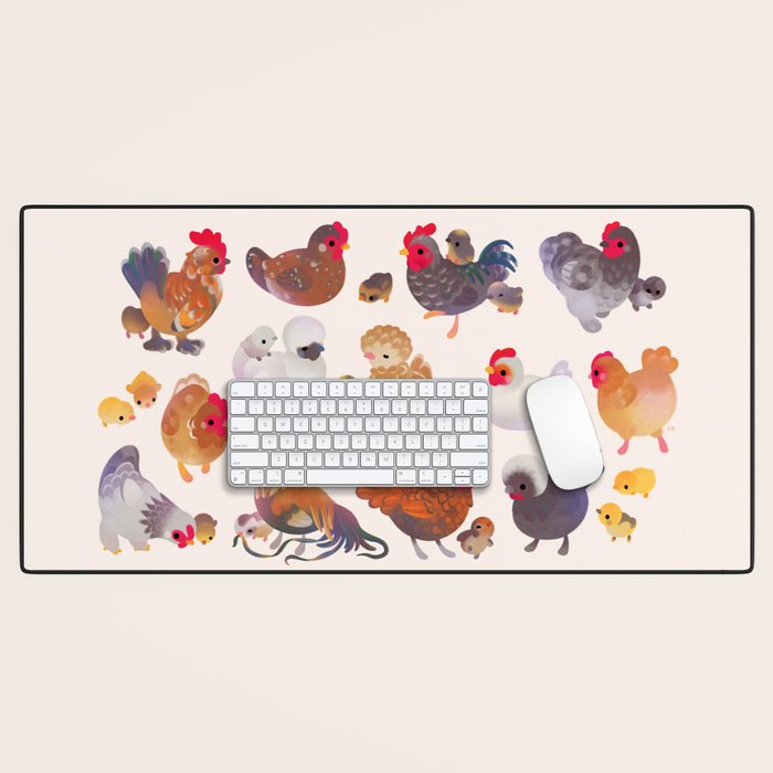 Chicken and Chick Desk Mat Gallery Image 1