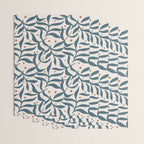 Branches and Berries - Teal and Mocha Wrapping Paper Gallery Image 3