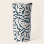 Branches and Berries - Teal and Mocha Travel Mug Gallery Image 2