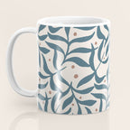 Branches and Berries - Teal and Mocha Coffee Mug Gallery Image 3