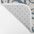 Branches and Berries - Teal and Mocha Bath Mat Gallery Image 2