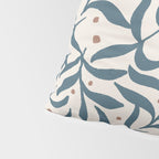 Branches and Berries - Teal and Mocha Pillow Sham Gallery Image 4
