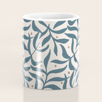 Branches and Berries - Teal and Mocha Coffee Mug Gallery Image 4