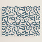 Branches and Berries - Teal and Mocha Jigsaw Puzzle Gallery Image 1
