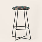 Moody Mushrooms and Pinecones Stool Gallery Image 1