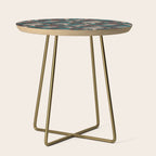Moody Mushrooms and Pinecones Side Table Gallery Image 1