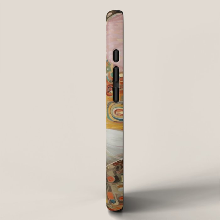 Gustav Klimt Style Cat with Green Eyes iPhone Case Gallery Image 2
