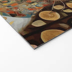 Gustav Klimt Style Cat with Green Eyes Welcome Mat Gallery Image 2