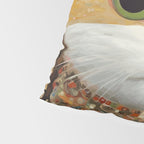 Gustav Klimt Style Cat with Green Eyes Pillow Sham Gallery Image 4