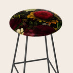 Dutch Midnight Vintage Red Roses Garden Stool Gallery Image 2