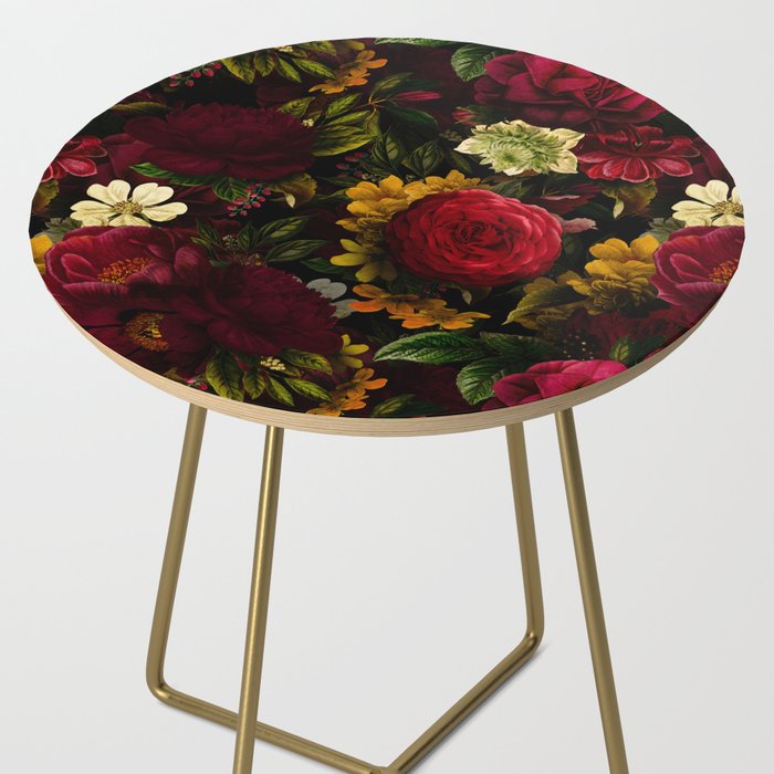 Dutch Midnight Vintage Red Roses Garden Side Table Gallery Image 2