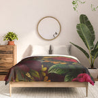 Dutch Midnight Vintage Red Roses Garden Comforter Gallery Image 3