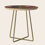 Dutch Midnight Vintage Red Roses Garden Side Table Gallery Image 1