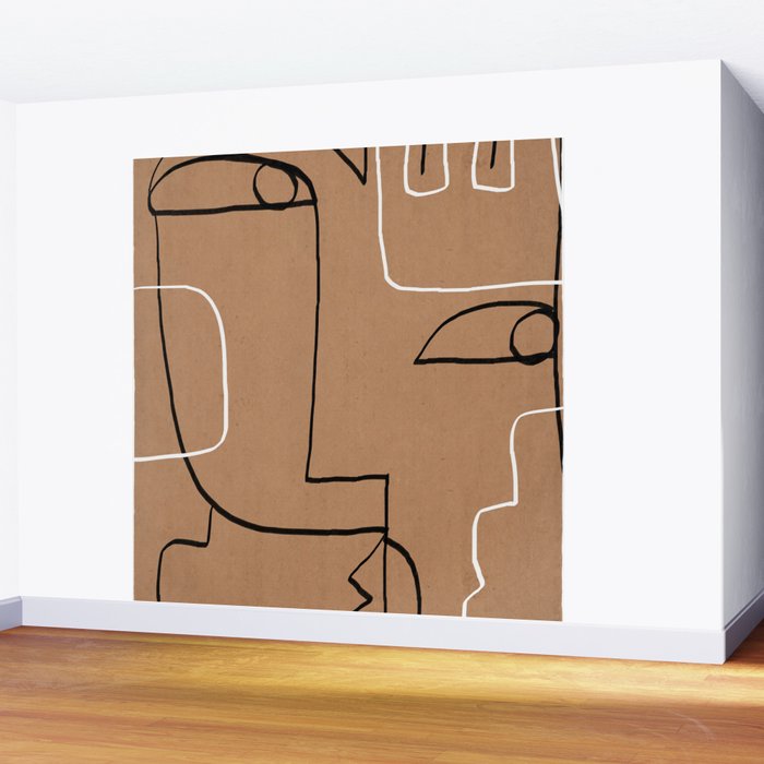 Abstract line art 40 Wall Mural Gallery Image 2
