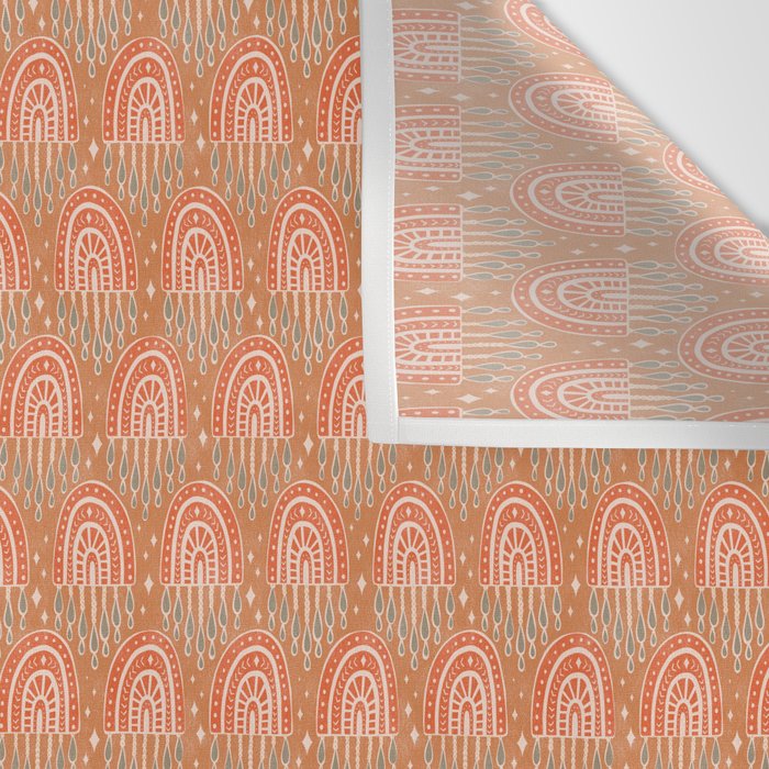 Little Rainbows - terracotta and caramel  Wall Tapestry Gallery Image 3