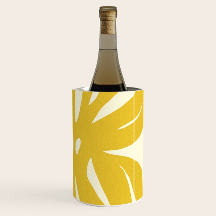 Abstract-botanical 29-yellow Wine Chiller Gallery Image 3