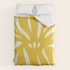 Abstract-botanical 29-yellow Duvet Cover Gallery Image 6