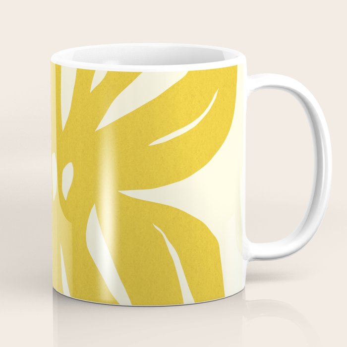 Abstract-botanical 29-yellow Coffee Mug Gallery Image 1