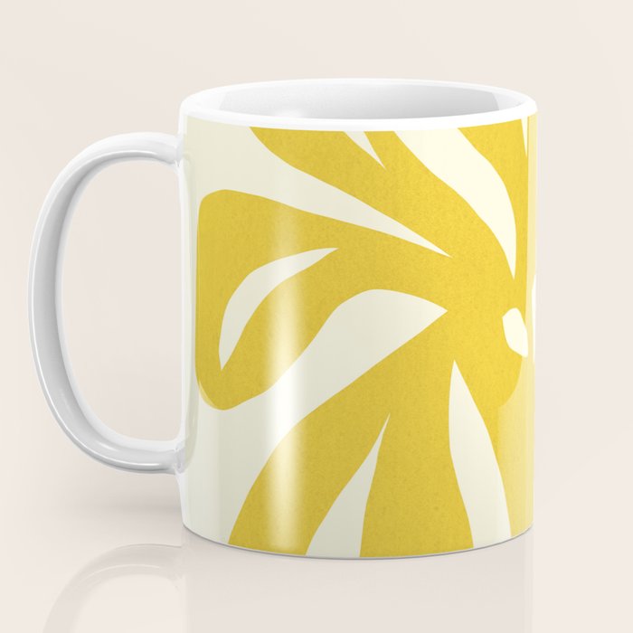 Abstract-botanical 29-yellow Coffee Mug Gallery Image 3