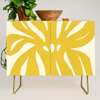 Abstract-botanical 29-yellow Credenza Gallery Image 1