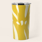 Abstract-botanical 29-yellow Travel Mug Gallery Image 1