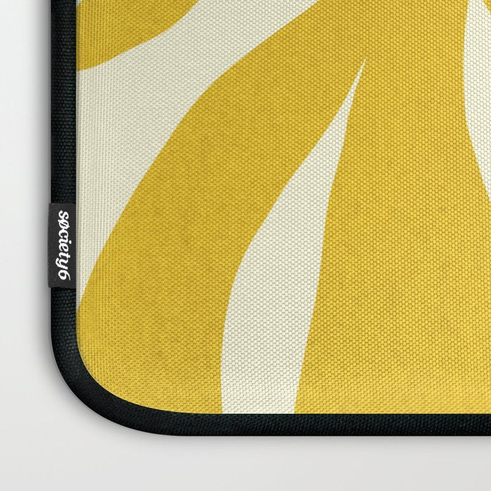 Abstract-botanical 29-yellow Laptop Sleeve Gallery Image 3