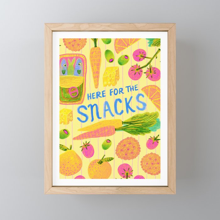 Kitchen Snacks & Apps in Butter Yellow Mini Art Print Gallery Image 1
