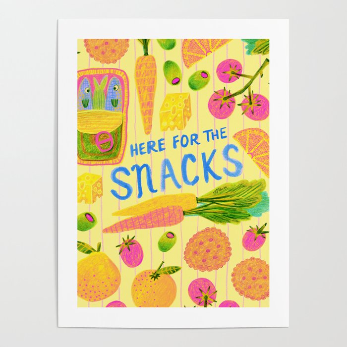 Kitchen Snacks & Apps in Butter Yellow Poster