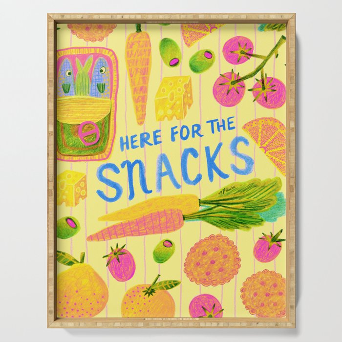 Kitchen Snacks & Apps in Butter Yellow Serving Tray Gallery Image 1