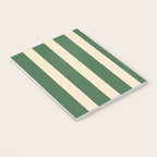 Simple Stripes Pattern - Deep Green Notebook Gallery Image 3
