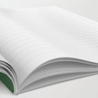 Simple Stripes Pattern - Deep Green Notebook Gallery Image 2