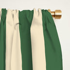 Simple Stripes Pattern - Deep Green Window Curtain Gallery Image 2